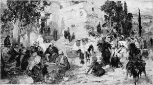Christ and the Woman Taken in Adultery by Vasily Polenov
