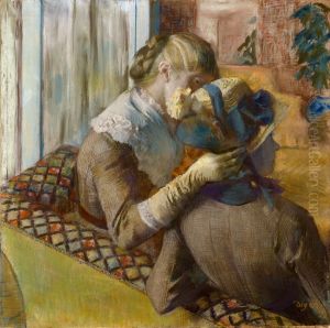 Chez le modiste by Edgar Degas
