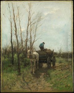 Gathering Wood by Anton Mauve
