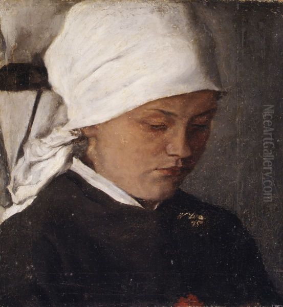 Peasant Girl with a White Headcloth - view 1
