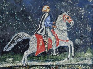 Iris Tree On A Horse by Dora Carrington