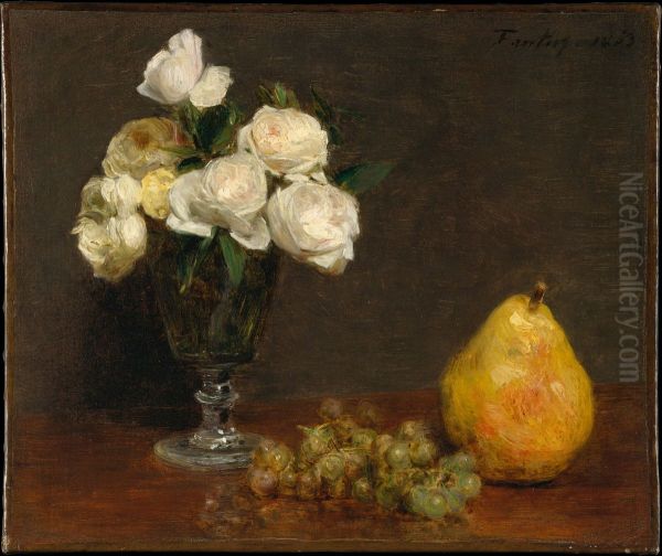 Still Life with Roses and Fruit - view 1