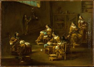Nuns at Work by Alessandro Magnasco