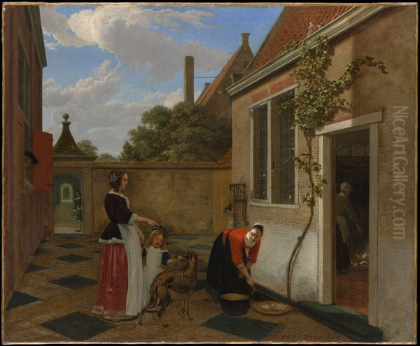Scene in a Courtyard - view 1