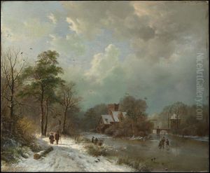 Winter Landscape, Holland by Barend Cornelis Koekkoek