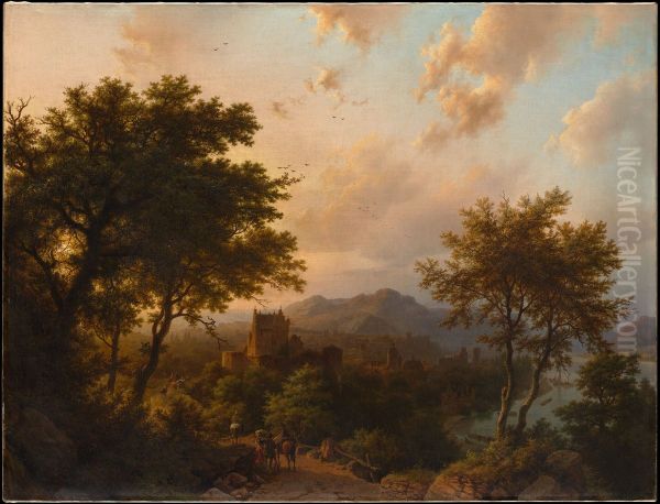 Sunset on the Rhine - view 1