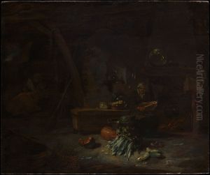 Interior of a Kitchen by Willem Kalf