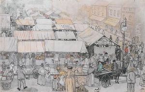 Bedford Market by Dora Carrington