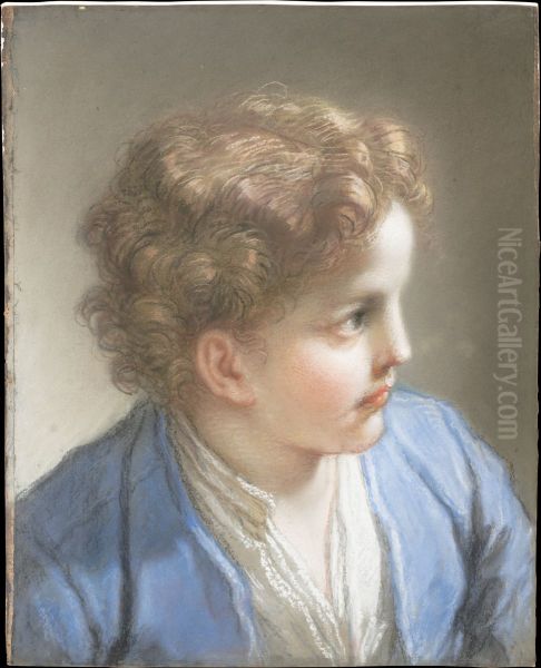 Study of a Boy in a Blue Jacket - view 1