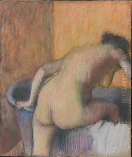 Bather Stepping into a Tub - view 1