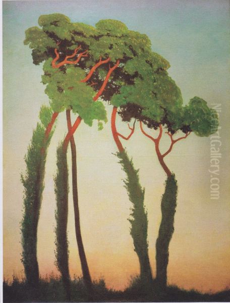 Paysage avec arbres - view 1