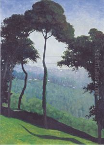 Vue de Honfleur, matin d'ete by Felix Vallotton