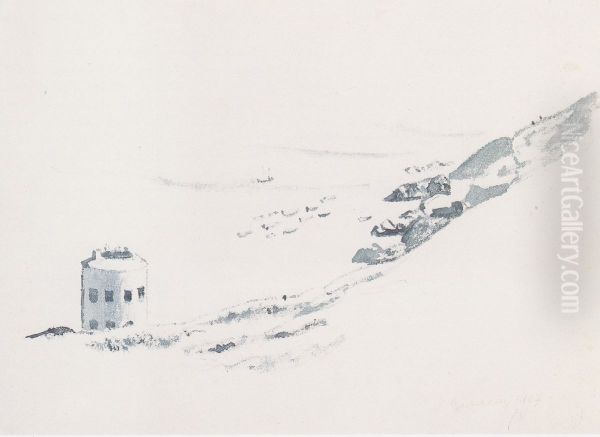 Une tour Martello a Guernesey - view 1