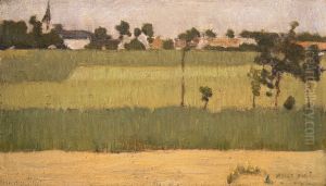 The Outskirts of a Village by Edmond-Francois Aman-Jean