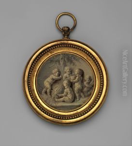 Putti Harvesting Wheat