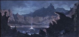 Kilauea Caldera by Jules Tavernier
