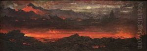 An Eruption, Hawaii by Jules Tavernier