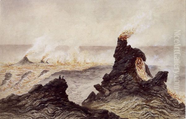 'Temporary Chimneys and Fire Fountains' - view 1