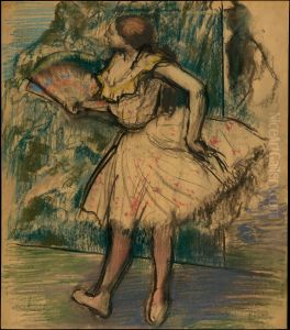 Dancer with a Fan by Edgar Degas