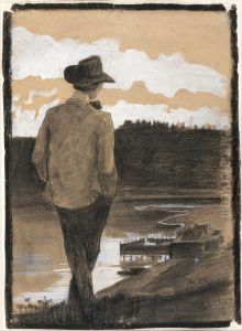 Young Man on a Riverbank Young Man on a Riverbank