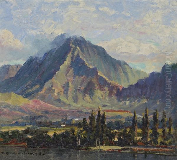 Pali Gap from Kaneolu Bay, Oahu, Hawaii - view 1