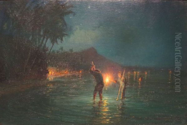 Torchlight Fishing at Waikiki - view 1