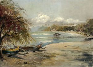 Minister Sewell's Bathing Place, Waikikii Beach, Honolulu