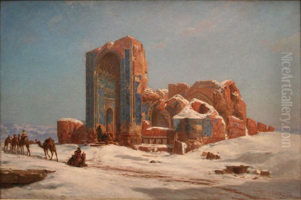 The Blue Mosquee in Tabriz, Persia - view 1