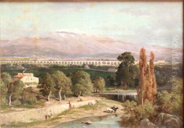 L'acqueduc de Carpentras et le Mont Ventoux. - view 1