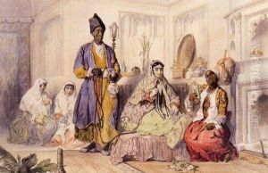 Dans un harem de Teheran. by Jules Laurens