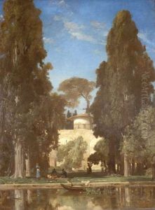Derelict Gardens in Ashraf (Persia) by Jules Laurens