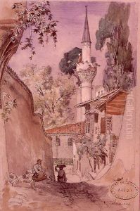 Banks of Bosphorus. Yenikoy by Jules Laurens