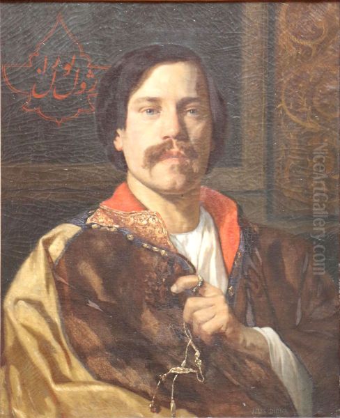 portrait de Jules Laurens en manteau syrien. - view 1