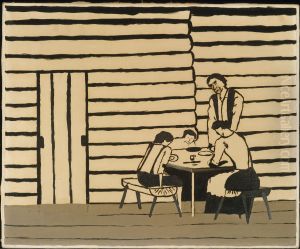 Family Supper (Saying Grace) by Horace Pippin
