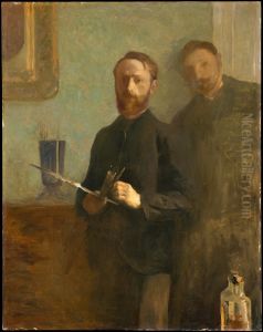 Self-Portrait with Waroquy by Jean-Edouard Vuillard