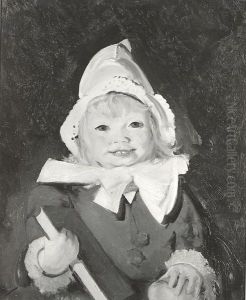 Jean with Blue Book and Apple by George Wesley Bellows