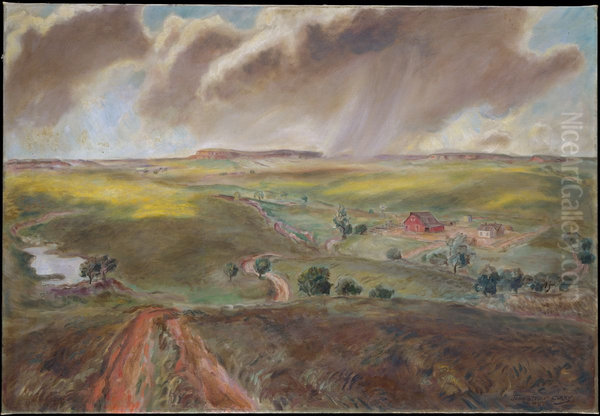 Spring Shower (Western Kansas Landscape) - view 1