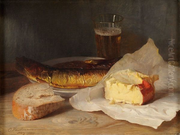 Still Life with Fish, Cheese and Bread - view 1