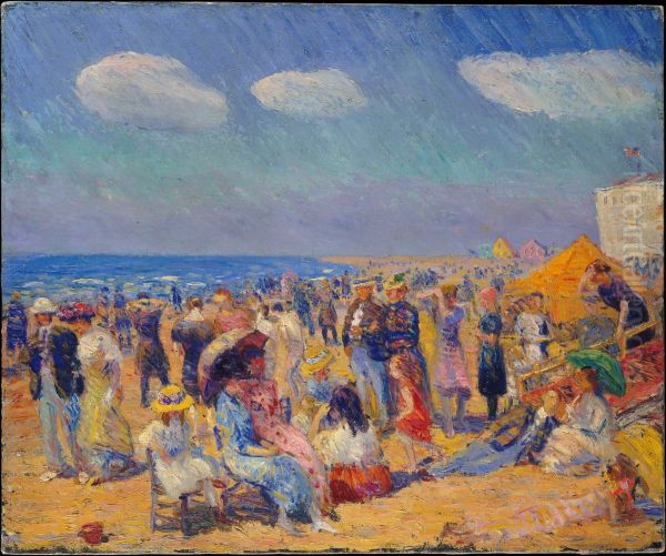 Crowd at the Seashore - view 1