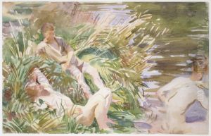 Tommies Bathing by John Singer Sargent
