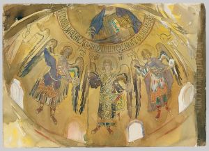 Angels, Mosaic, Palatine Chapel, Palermo by John Singer Sargent
