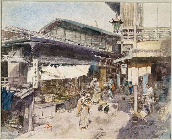 Street Scene in Ikao, Japan - view 1