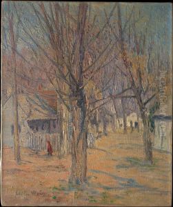 Connecticut Village (Going to School) by J. Alden Weir