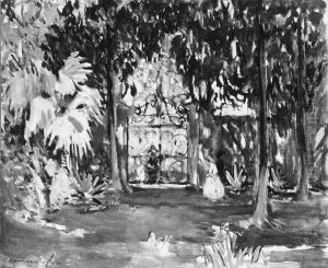 Garden Gate, Near Ascain #7 by Anne Goldthwaite
