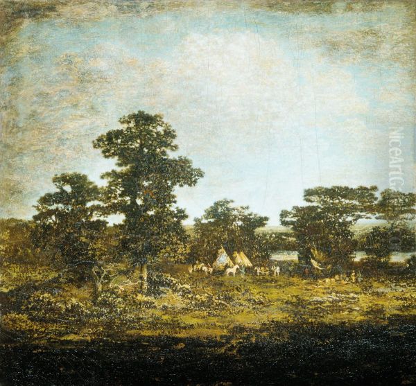 An Indian Encampment - view 1