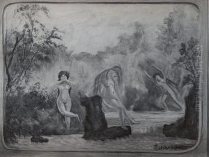 Swimming Party by Louis Eilshemius