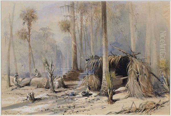 The Cypress-Shingle Yard, Ocklawaha River, Florida - view 1