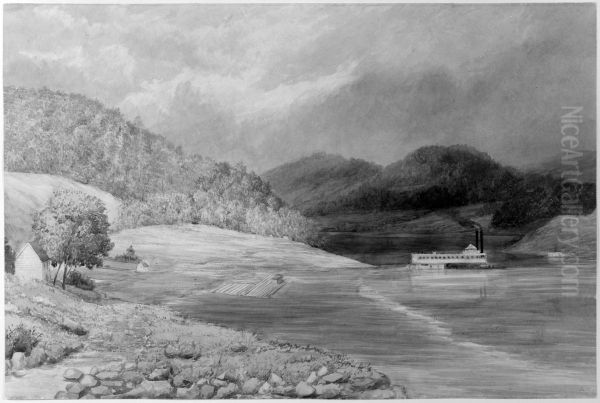 The Ohio River near Wheeling, West Virginia - view 1