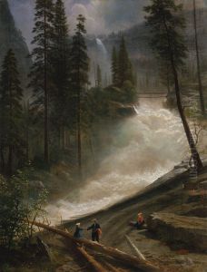 Nevada Falls, Yosemite by Albert Bierstadt