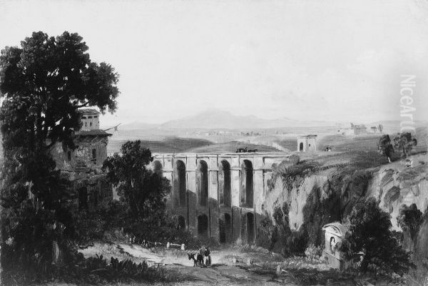 Civita Castellana and Mount Soracte, 1852 - view 1